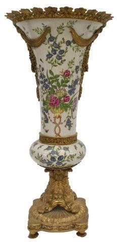 ORMOLU-MOUNTED PORCELAIN FLOOR