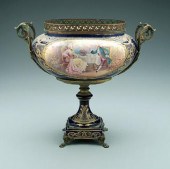 Ormolu mounted Sevres center b
