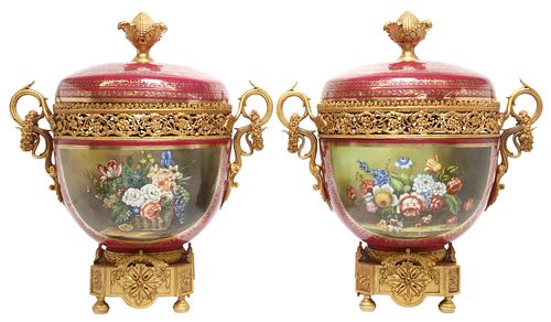 ORMOLU-MOUNTED SEVRES-STYLE