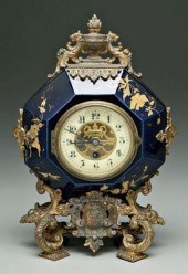 Ormolu mounted shelf clock, oc