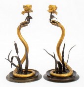 ORMOLU & PATINATED BRONZE SNAK