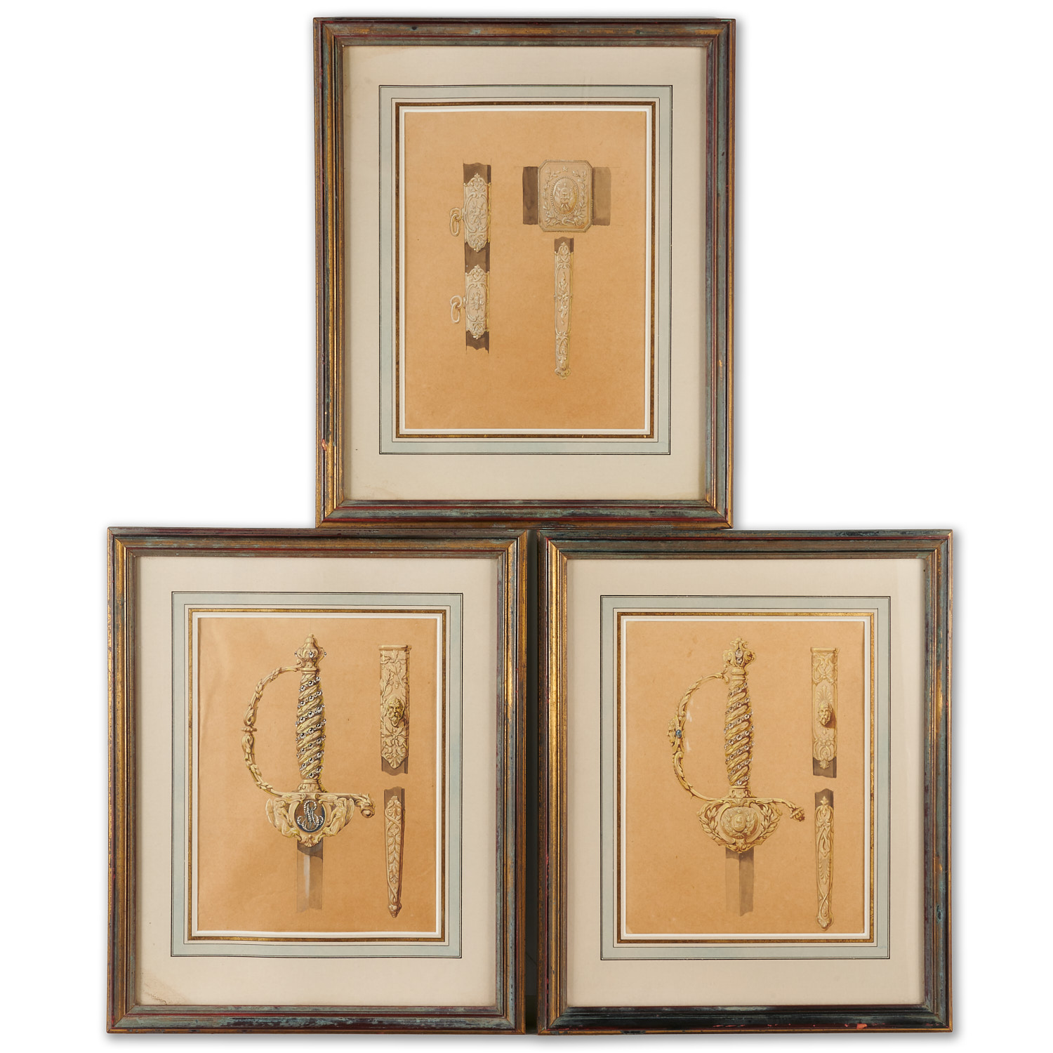 ORNAMENTAL SWORD DESIGNS, (3)