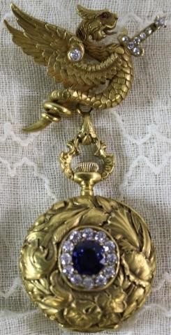 ORNATE 18KT YELLOW GOLD LADY'S