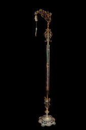 ORNATE 1920'S COLD PAINTED FLO