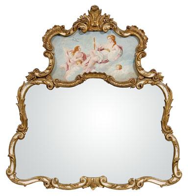 Ornate baroque style mirror,