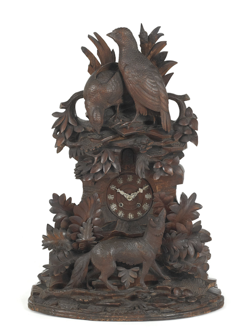 Ornate Black Forest cuckoo clock