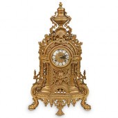ORNATE BRASS IMPERIAL CLOCKDES