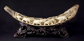 ORNATE CARVED MAMMOTH IVORY TU