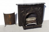 ORNATE DRAGON DESIGN CAST IRON