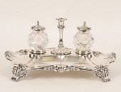 Ornate English silverplate ink