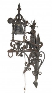 ORNATE EUROPEAN WROUGHT IRON D