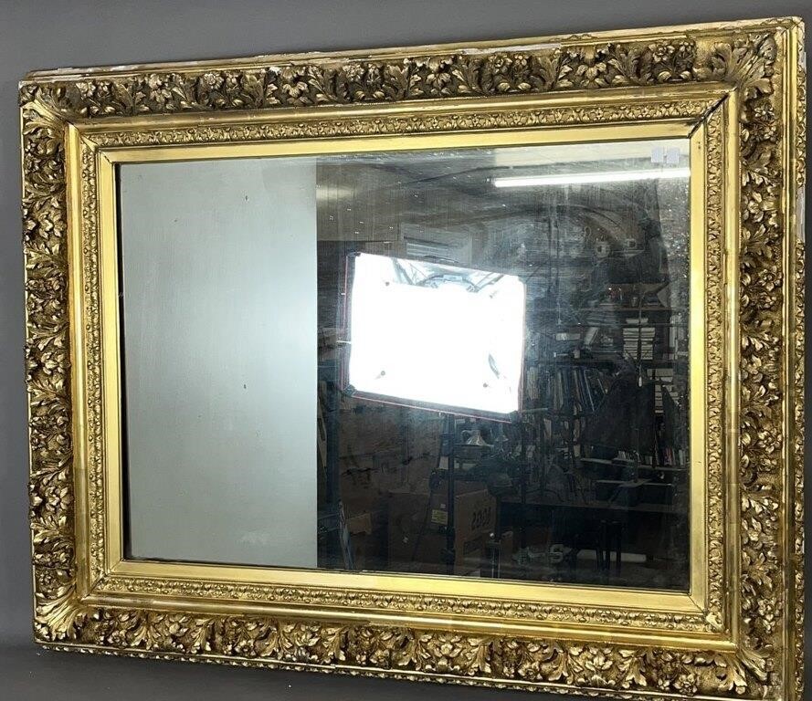 ORNATE FRAME CA. 1880; LARGE GOLD