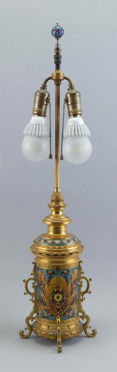 ORNATE FRENCH CLOISONNÉ ENAMEL