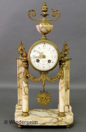 Ornate French marble column cl
