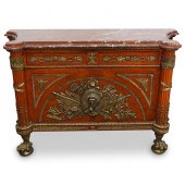 ORNATE FRENCH MARBLE TOP CREDE