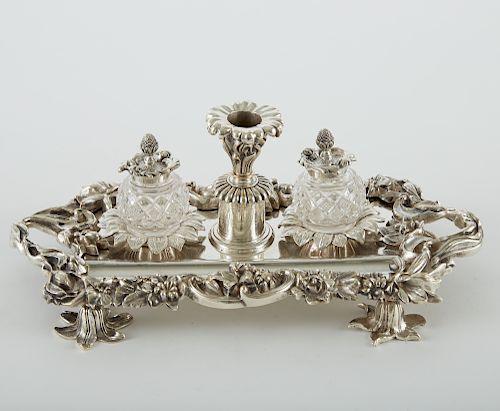 ORNATE FRENCH SILVER PLATE AND