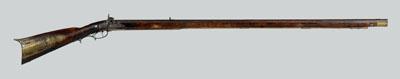 Ornate full-stock percussion rifle,