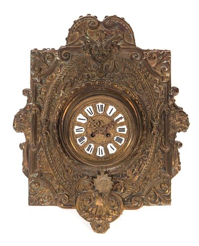 ORNATE GARGOYLE HEAD CARVED BRASS