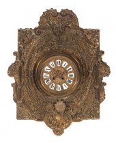 ORNATE GARGOYLE HEAD CARVED BR