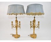Ornate pair of Barbedienne Fre
