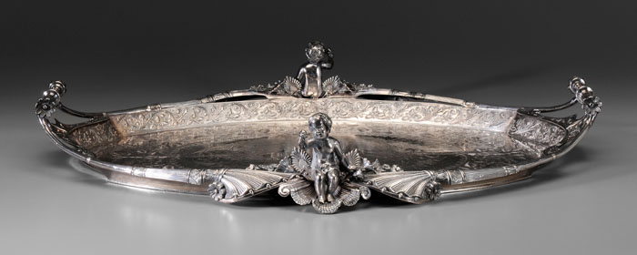 Ornate Silver-Plate Tray