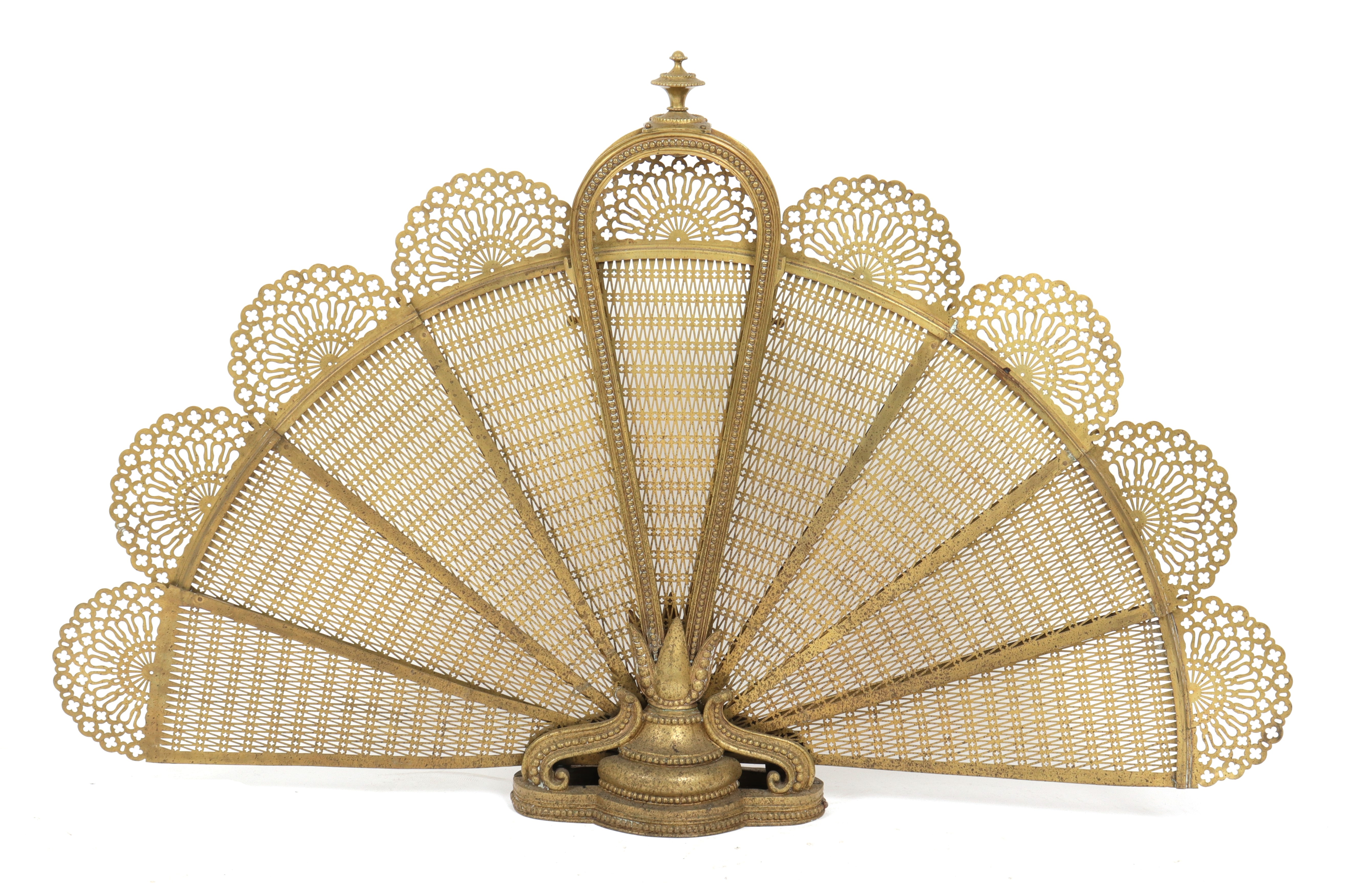 ORNATE VICTORIAN "PEACOCK" BRASS