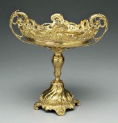 Ornate WMF brass tazza, Renais