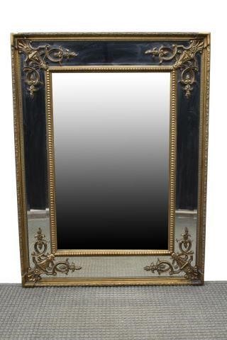 ORNATELY CARVED GILTWOOD BEVELED