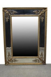 ORNATELY CARVED GILTWOOD BEVEL