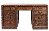 ORNATELY CARVED OAK RENAISSANC