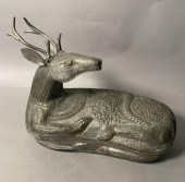 ORNATELY TOOLED DEER CORNUCOPI