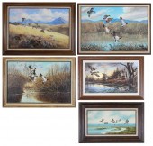 ORNITHOLOGICAL ART: THREE WATE