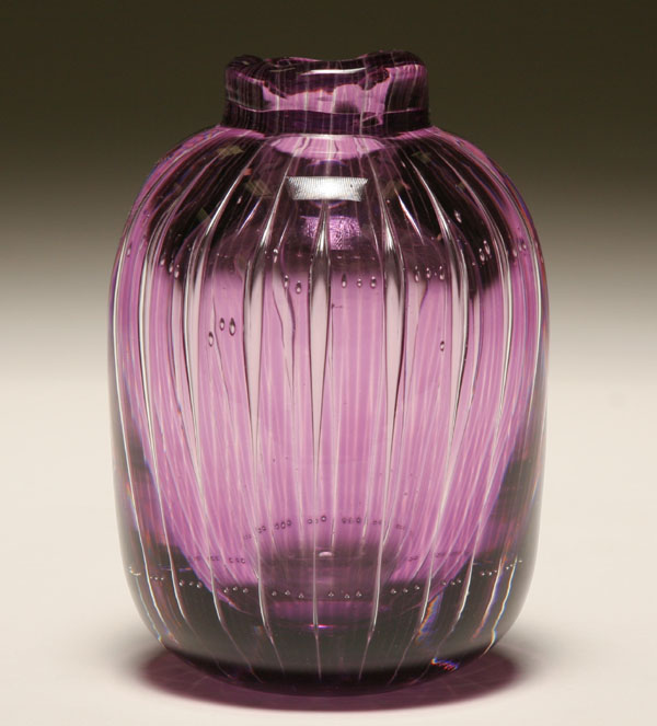 Orrefors Ariel art glass vase,