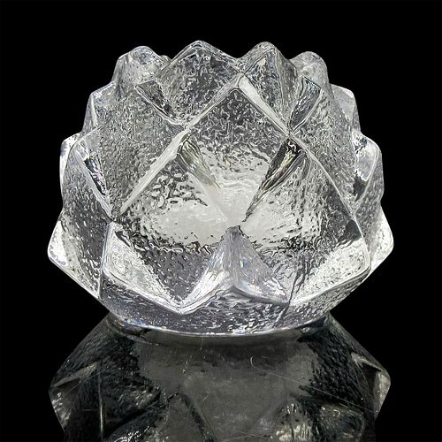 ORREFORS ART GLASS CANDLE