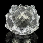 ORREFORS ART GLASS CANDLE HOLD