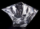 ORREFORS ART GLASS TORNADO BOW