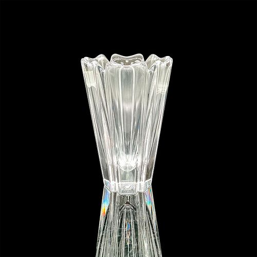 ORREFORS CRYSTAL CORONA VASE,