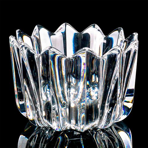 ORREFORS CRYSTAL FLEUR ROUND