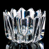 ORREFORS CRYSTAL FLEUR ROUND B