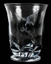 ORREFORS CRYSTAL GANYMEDE AND
