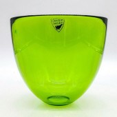 ORREFORS CRYSTAL LIME GREEN BO