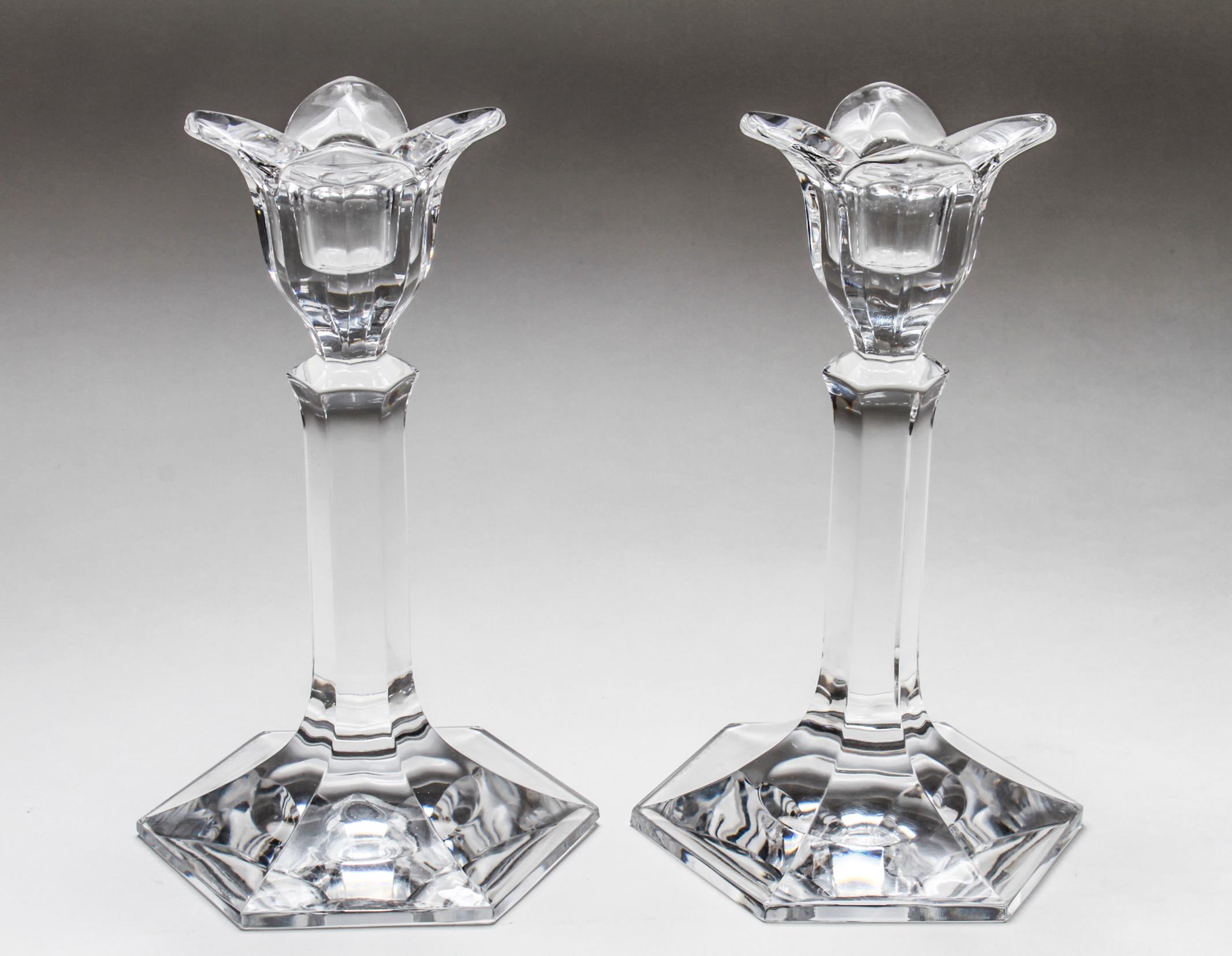 ORREFORS CRYSTAL "OPEN TULIP"