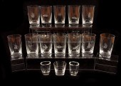 ORREFORS CRYSTAL TUMBLERS: 25