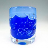 ORREFORS CRYSTAL VASE, ARIELHe