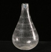 Orrefors engraved art glass va