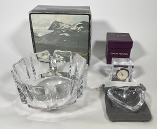 Orrefors glass bowl with original
