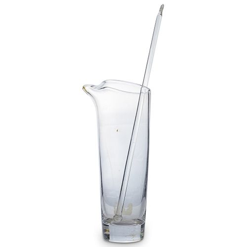 ORREFORS GLASS MARTINI PITCHER