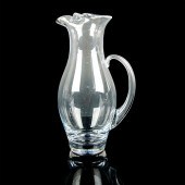 ORREFORS GLASS PITCHER, INTERM