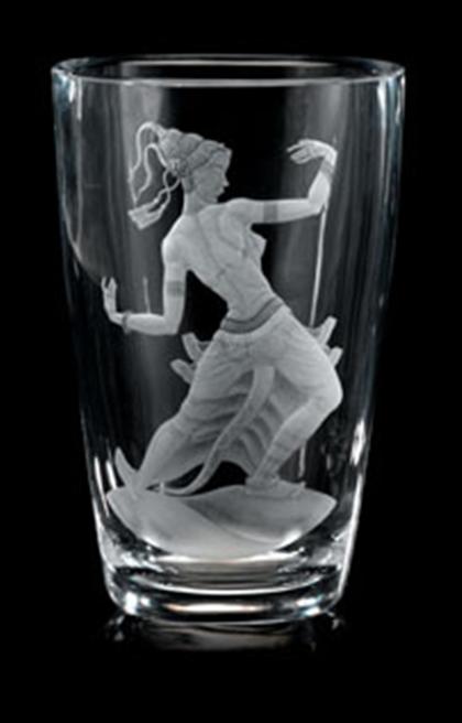 Orrefors 'Javanese Dancer' glass