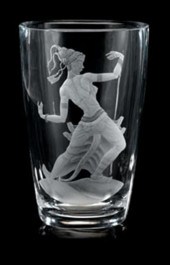 Orrefors 'Javanese Dancer' gla